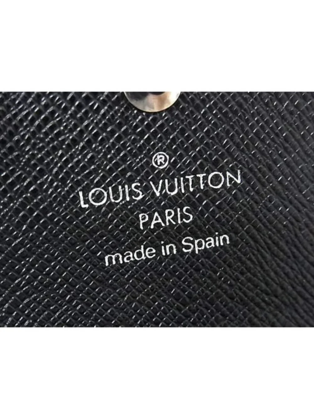 Louis Vuitton Key Case Taiga Multicles 6 Ardoise Leather 6 Silver Key Holder